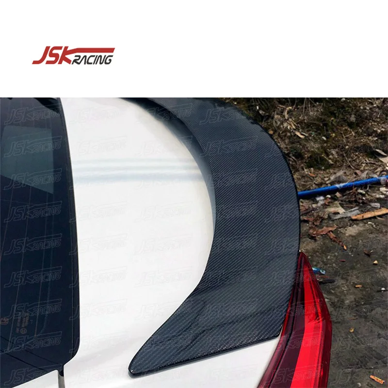 new 2016-2018 Mc Style Carbon Fiber Rear Spoiler Wing for Honda Civic X Enhanced Aerodynamics With Ducktail Style