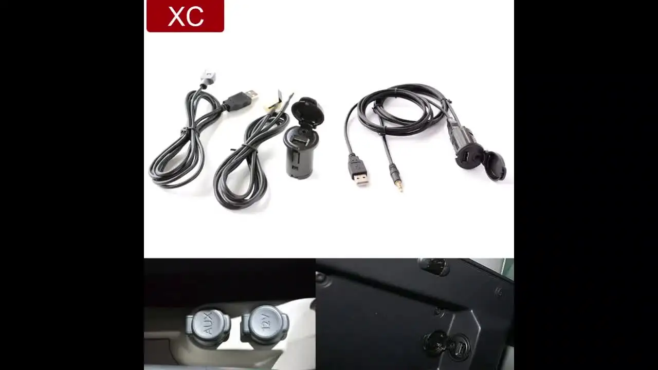 MagiDeal Cavo AUX 3.5mm Per Peugeot 206/207/307/308 E Citroen C2 – Ingresso Audio Per Auto Con RD9 USB (2007-2015)