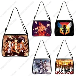 Attack on Titan Canvas Bag Japanese Anime Dark Gothic Women Handbag Casual Shopper Bag Harajuku Women Shoulder Bags
