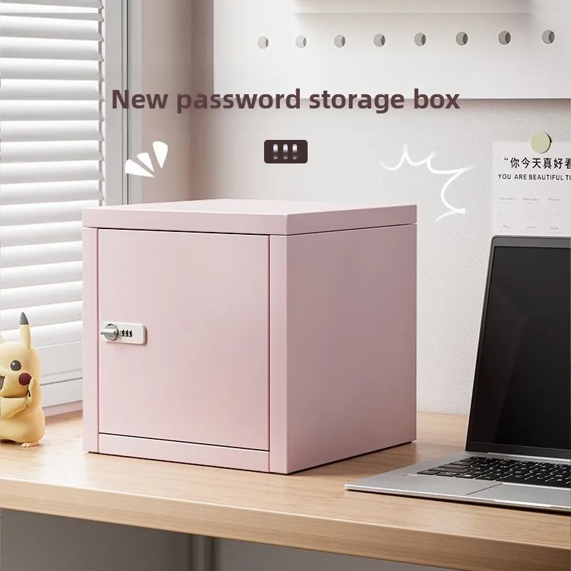 

Small Iron Storage Cabinet with Lo for Students Home Use Desktop File Cabinet Metal Storage Box Desktop Se Artistic Sle