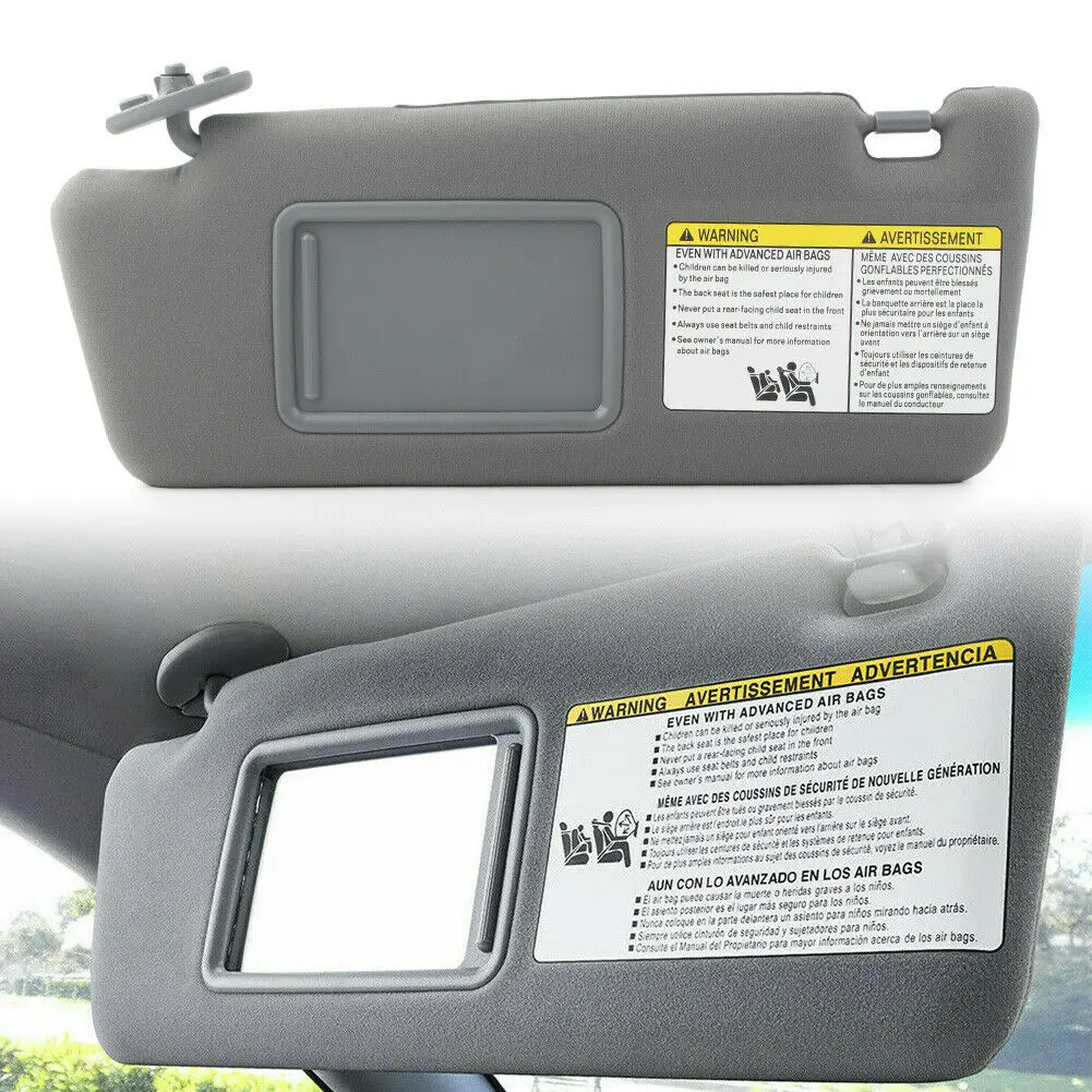 Left Inner Driver Side Sun Visor Sunvisor Shade Gray Or Beige Cover For Toyota Tacoma 2.7L 4.0L 2005-2012 74320-04180B1