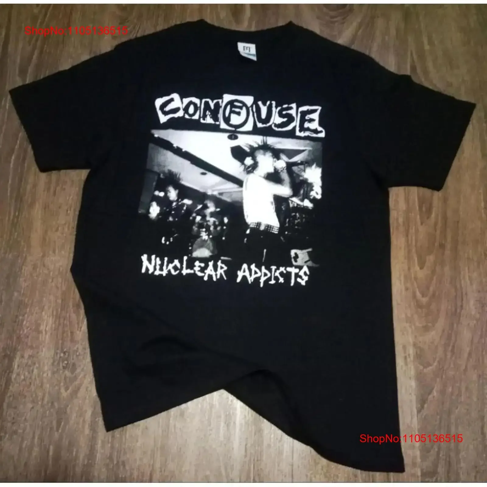 CONFUSE T Shirt Punk Peace Anarcho KURO Gauze Disclose Crustpunk Japan vintage Washed Casual Top For Everyday Wear