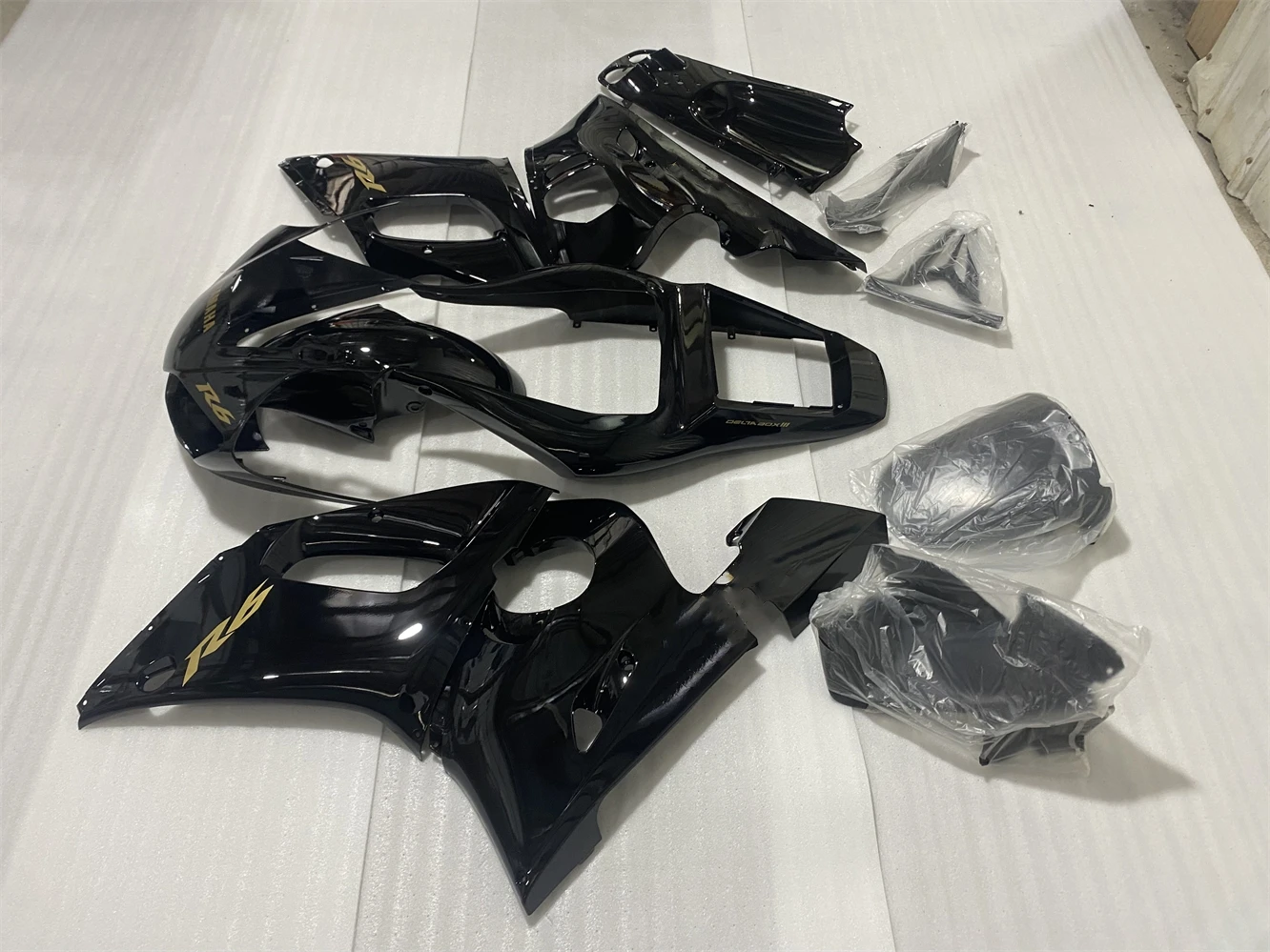 Motorcycle Fairing Fit Yamaha R6 98-02 YZF600 1998 1999 2000 20001 2002 Fairing Bright Black Gold