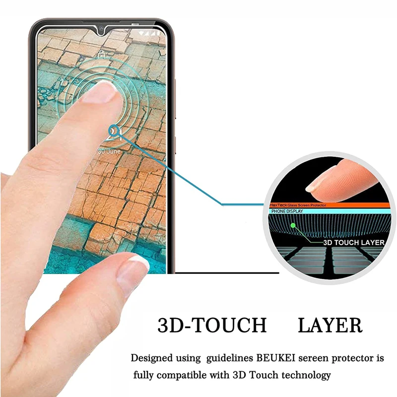 3Pcs For Nokia C32 C31 C30 C22 C20 C100 C200 C210 C300 C12 Pro C10 C21 Plus Tempered Glass Screen Protector Protective Film 10H