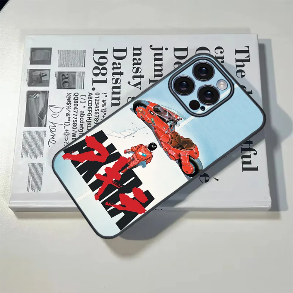 anime akira red cool film Phone Case For iPhone 16 15 14 13 12 11 PRO MAX PLUS Mini TPU Soft to  Skin-friendly case