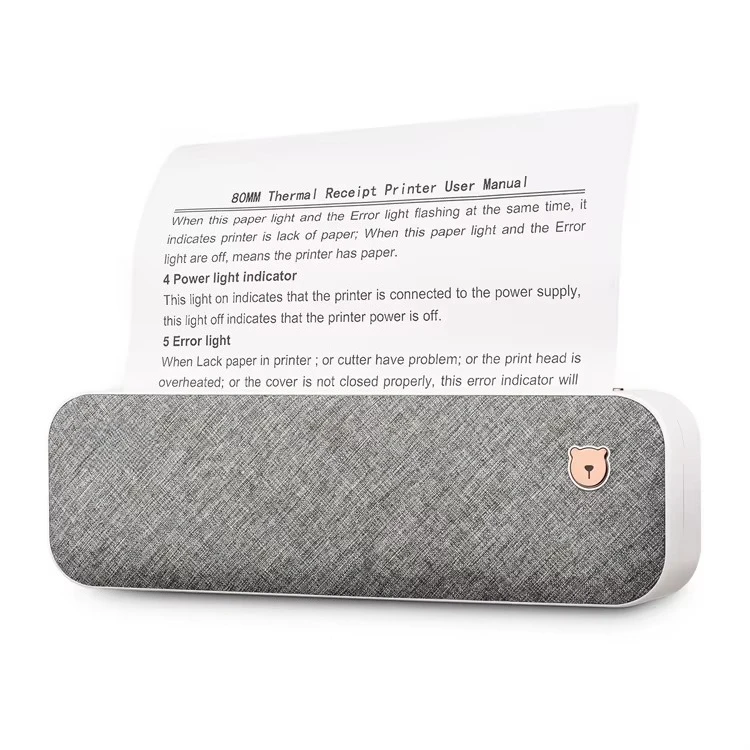 A40 Mini Printer  Portable A4 Paper Printer Thermal Printer for Phone Photo Document Office Use