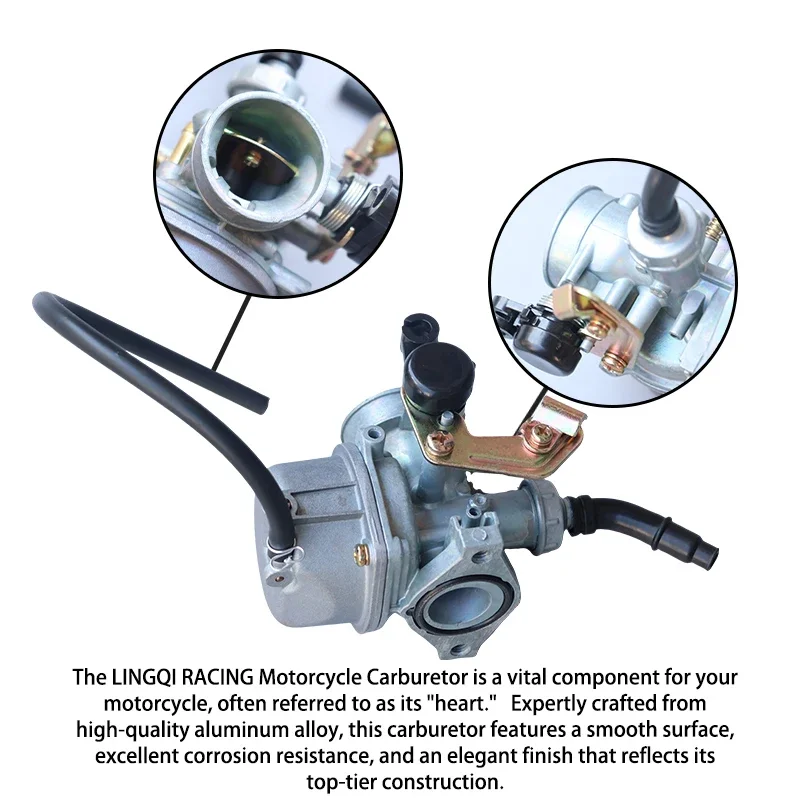 ONLEEYPP دراجة نارية كابل خنق المكربن محرك خنق المكربن ل 70cc-110cc حفرة الترابية دراجة رباعية إندورو الذهاب كارت ATV #3