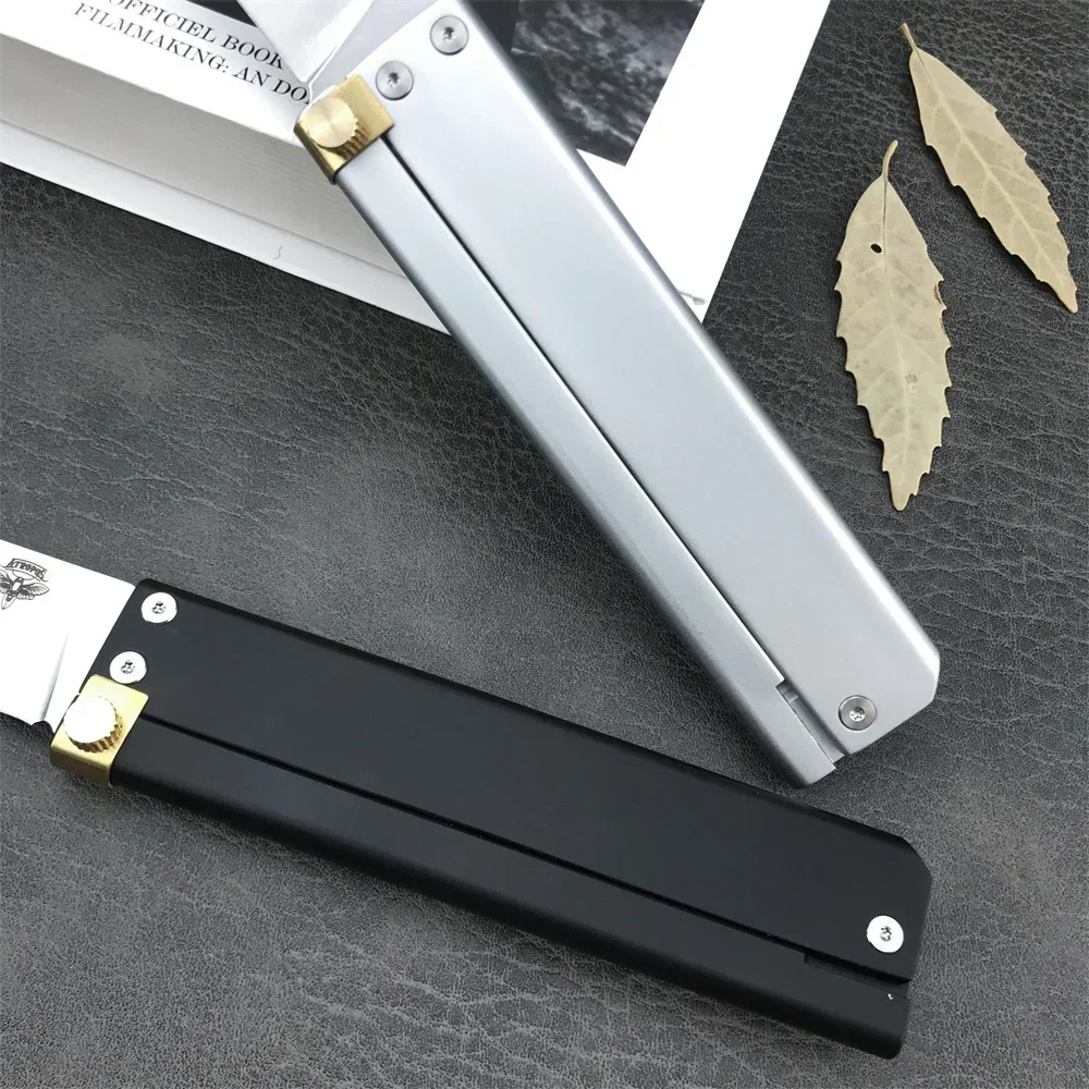 High Hardness ATROPO Trapper Folding Pocket Knife D2 Blade Aluminium Alloy Handle Outdoor Tactical Survival Knives EDC Tool Gift