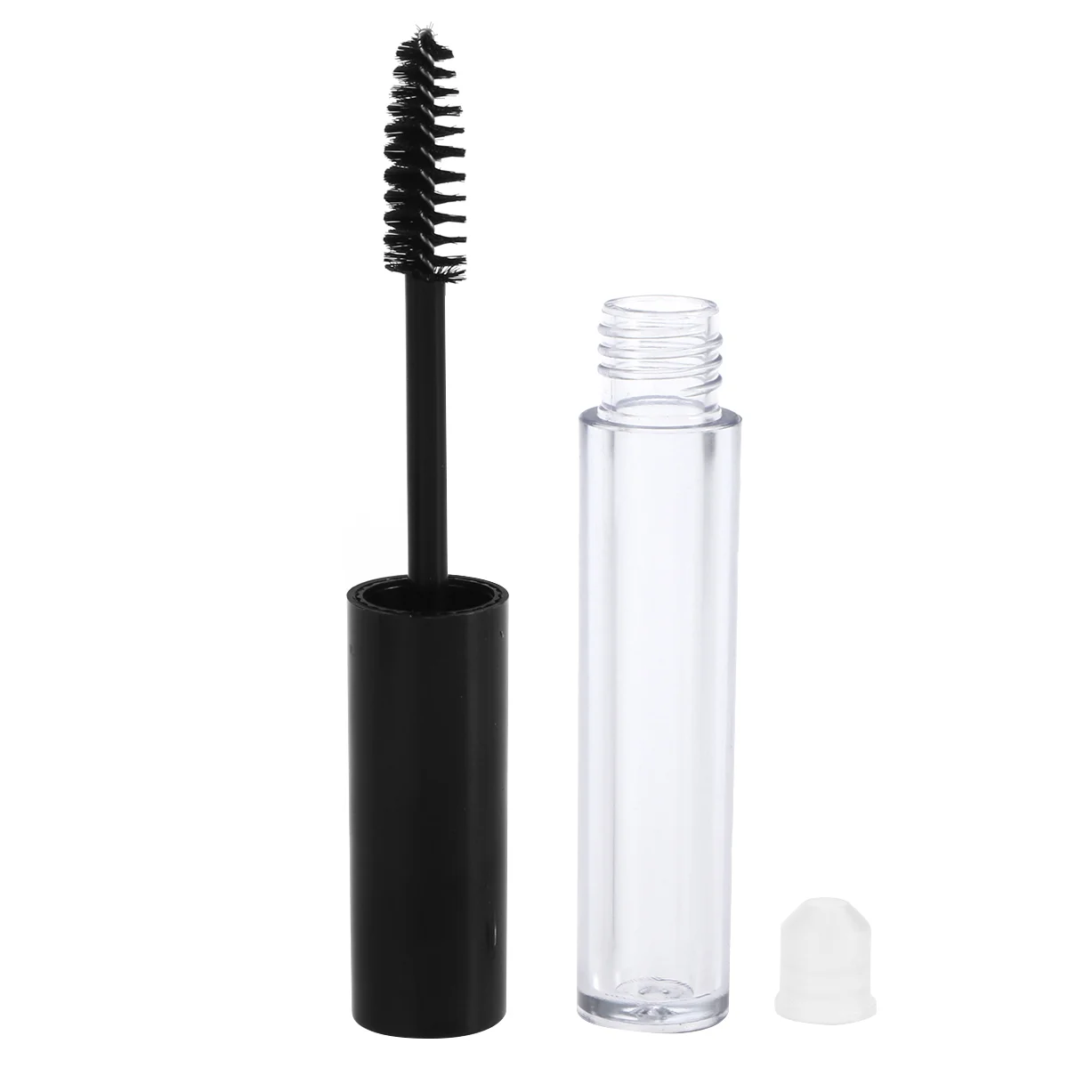 6-teiliger Mascara-Röhrenbehälter, leere Wimpernflasche, Creme, Luftverkehrskontrollbürste