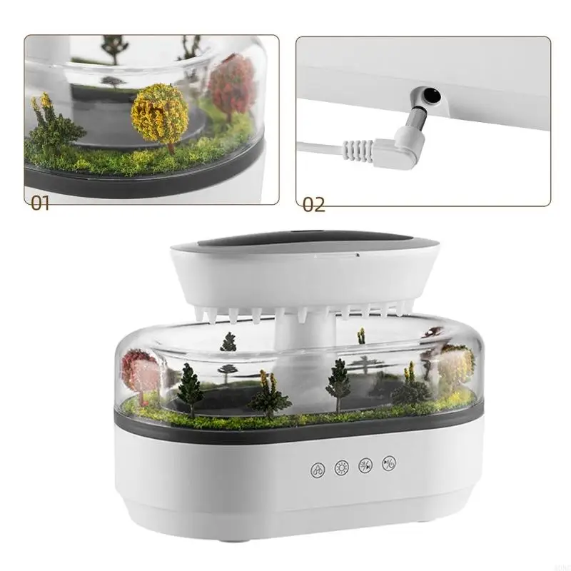 A0nc mưa máy làm ẩm nhỏ đi du lịch phòng ẩm cho phòng ngủ cho phòng ngủ văn phòng