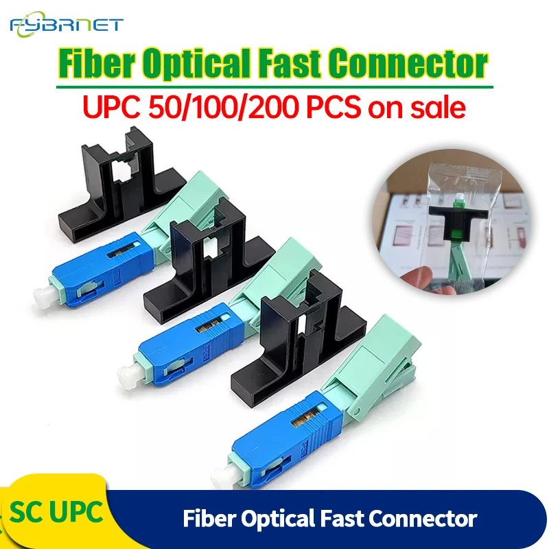 FTTH Tool Cold Connector Tool SC UPC/SC APC 53MM Single-Mode Optical Connector Single-Mode SC Quick Connector Optical Adapter