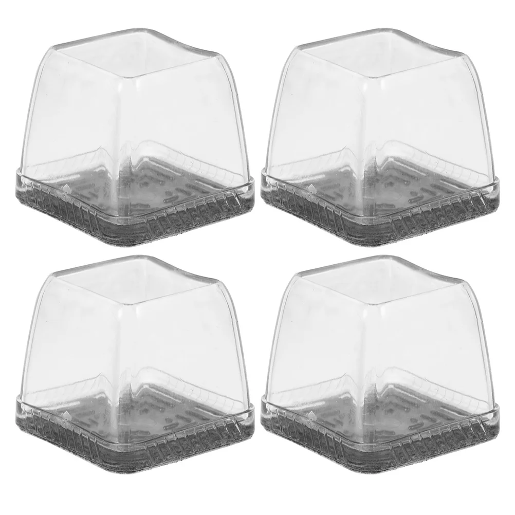 

4Pcs Silicone Furniture Leg Protectors Chair Leg Caps Floor Protectors Table Desk Feet Covers Home Office Furniture Feet Pads