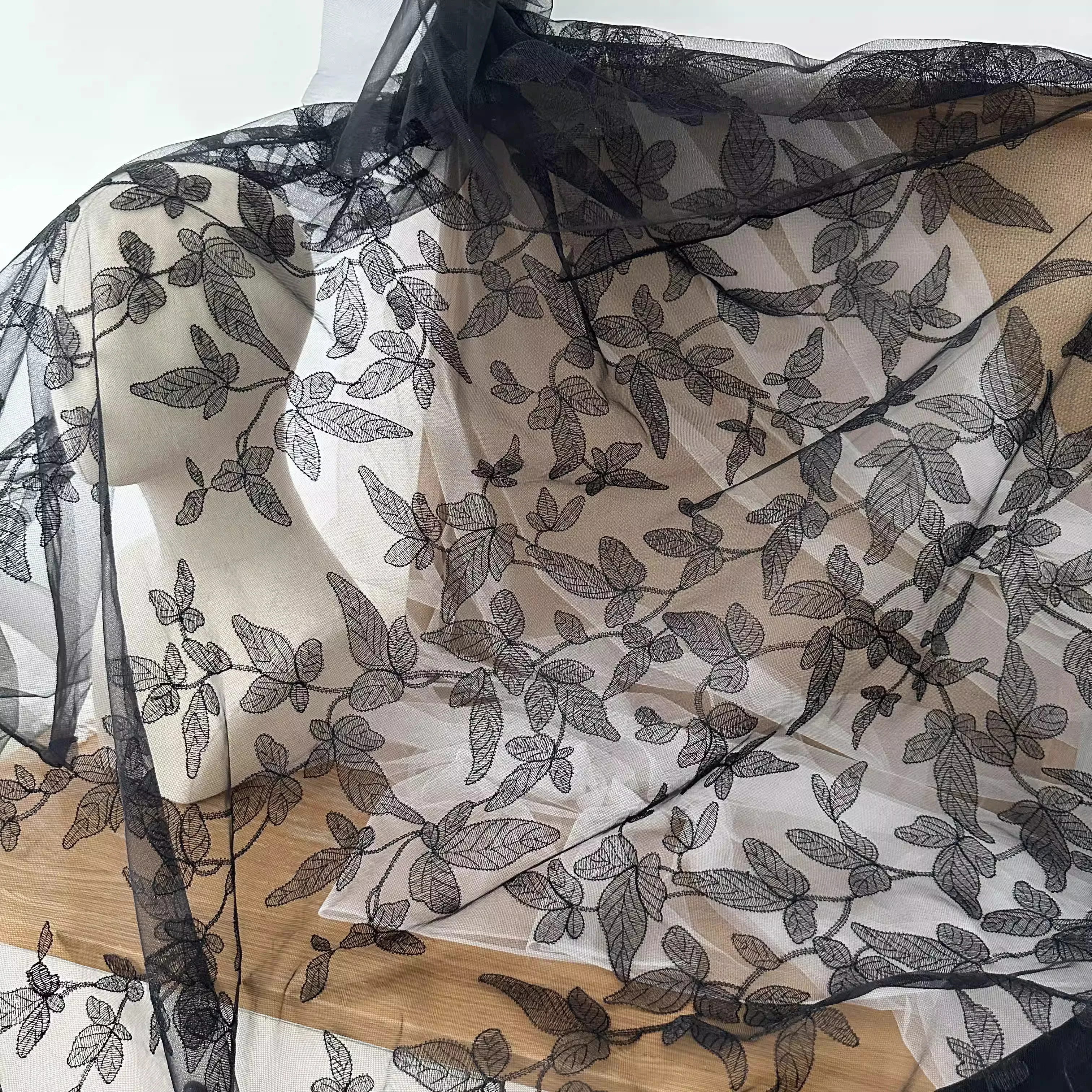 

1yard DIY dress veil lace accessories fabric lace teal flower fabrics materials for clothes