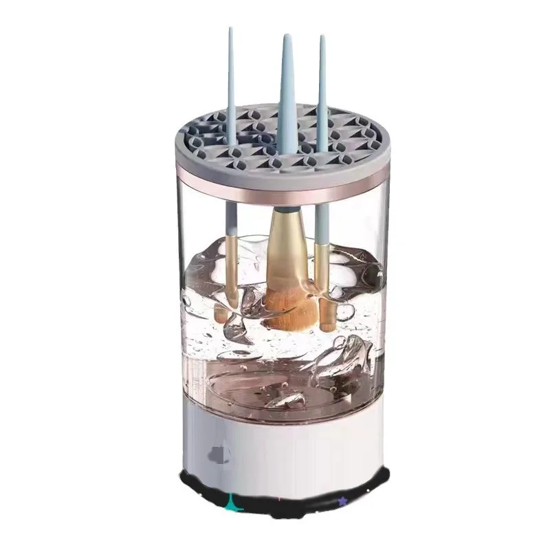 borderhotcleanserofmakeupbrushautomaticscourerrechargeablelazyscrubberquick dryingtool