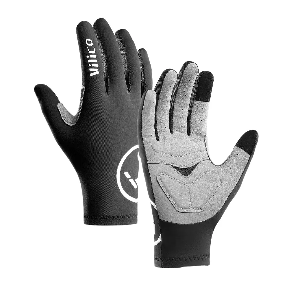 

Elastic Breaking Wind Cycling Gloves Shock Absorption Anti-slip Full Fingers Bicycle Mittens Breathable Comfortable