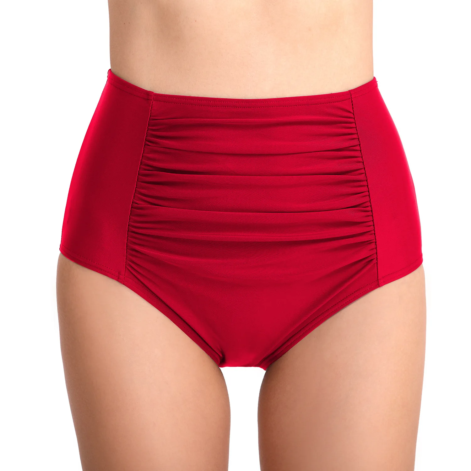 2025 Beach Pants Women's Tight Fashion Swimming Trunks Hip-wrapped High-waisted Swimming Trunks