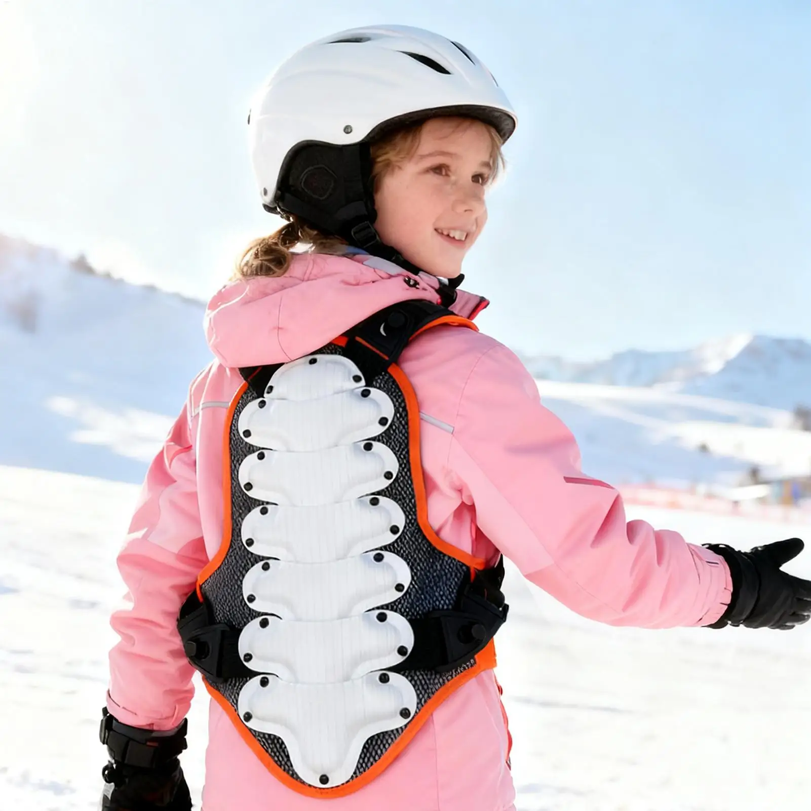 عظم الذنب حامي العمود الفقري الخلفي وسادة واقية على الجليد بعقب منصات لركوب الدراجات على الجليد التزلج ركوب الخيل #2