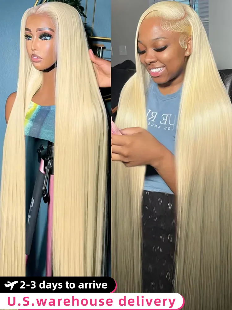 

280 Density 613 Blonde 13x6 Hd Transparent Wigs Lace Front Human Hair Wig 30 40Inch Bone Straight Lace Frontal Human Hair Wigs