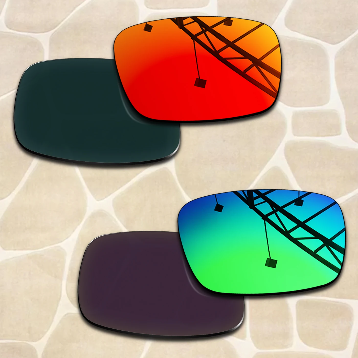 

100% UV Protection Polarized Replacement Lenses for Oakley Crankshaft OO9239 60mm Frame Impact Resistant