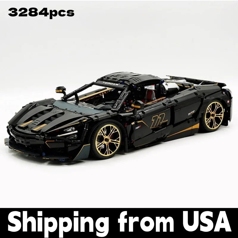 

Спортивный автомобиль GULY McL720S, наборы строительных блоков MOC в масштабе 1:8, технический суперкар, подарок для мальчиков и взрослых