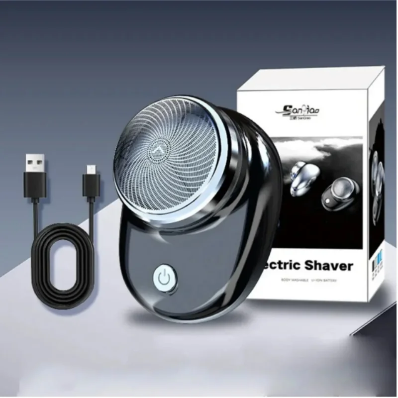 Electric Shaver Portable Razor Man Travel Attire Wet And Dry Usb Charging Shaving Machine And Body Hair Trimmer