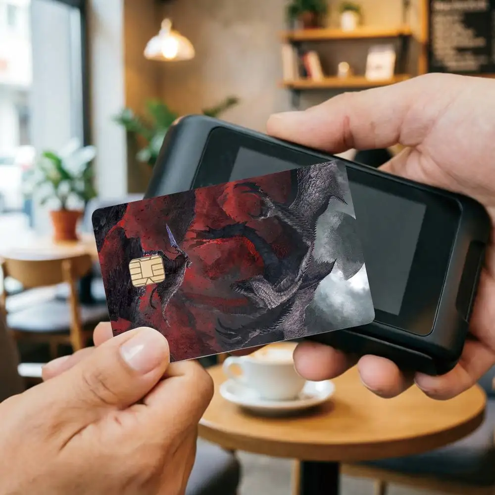 G-Game M-Monster Hunter Credit Card HD Stickers Small Chip Waterproof Sticker Game Card Decal Gift view 4