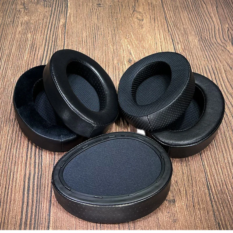Perforated Ear Pads Mesh Fabric OR VELVET Ice Silk For HIFIMAN EDITION X XS HE1000 SE ARYA Headphones Replacement Ear Pad Black