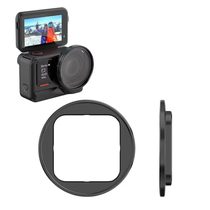 -ABDH Insta360 Ace Pro 2 フィルターホルダーアルミ保護フレーム Compatible Withace Pro2 49 ミリメートルフィルターアクセサリー