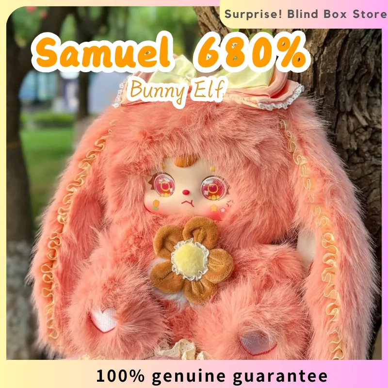 

New Samuel 680% Bunny Elf Series Plush Vinyl Blind Box Rabbit Big Doll Accompany Sleep Doll Mystery Box Trend Toys Birthday Gift