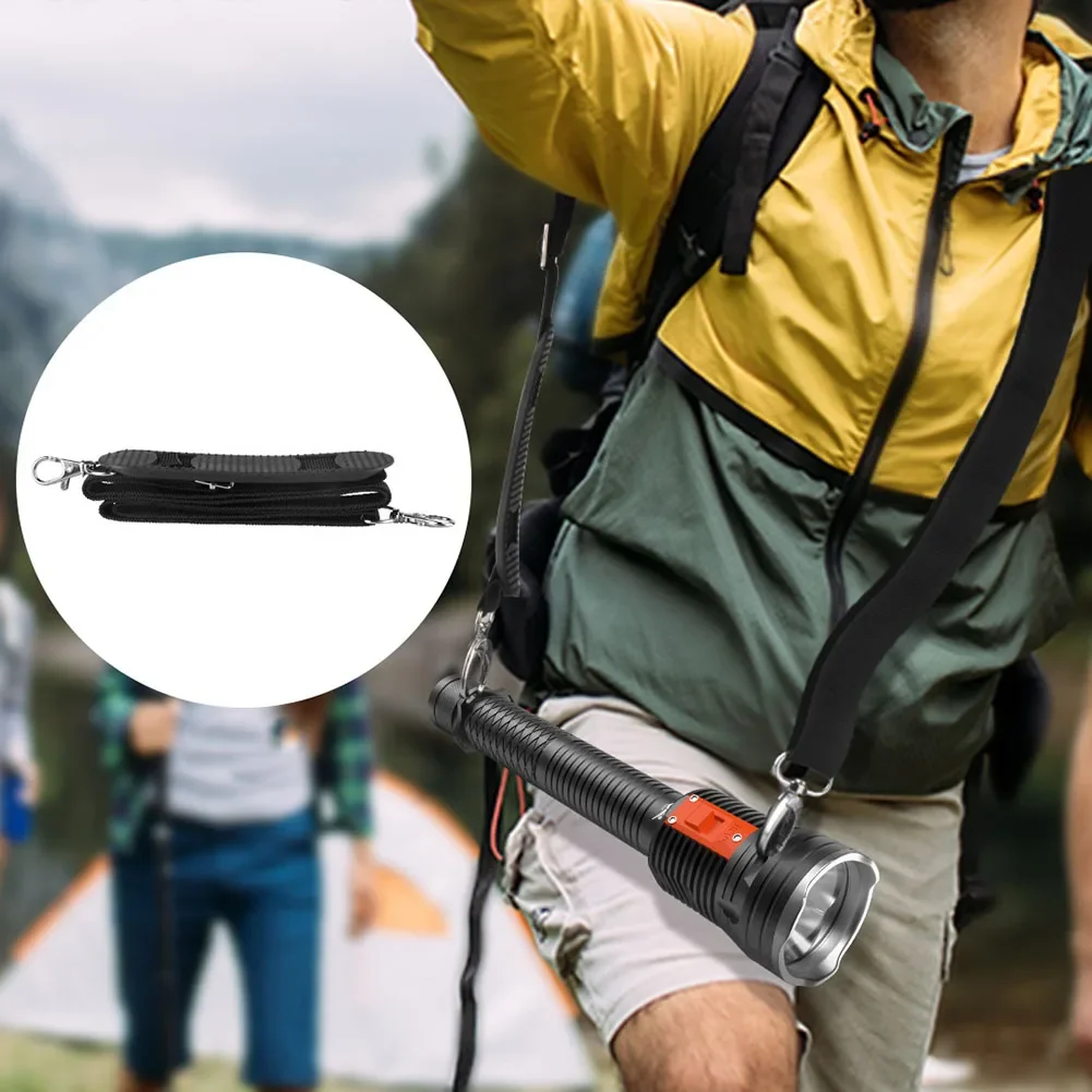 

LED Diving Light Diving Flashlight 315*65*65mm Aluminum Alloy Underwater Light Diving Flashlight Button Switch Type