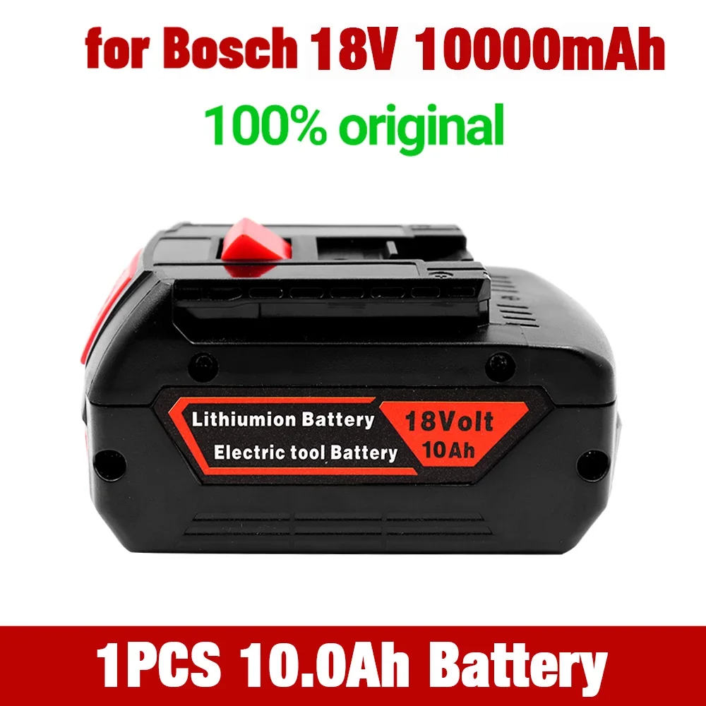 NEW 10000mAh battery for Bosch 18V battery Rechargeable Power tool Backup 10.0ah Portable Replacement BAT609 BAT619