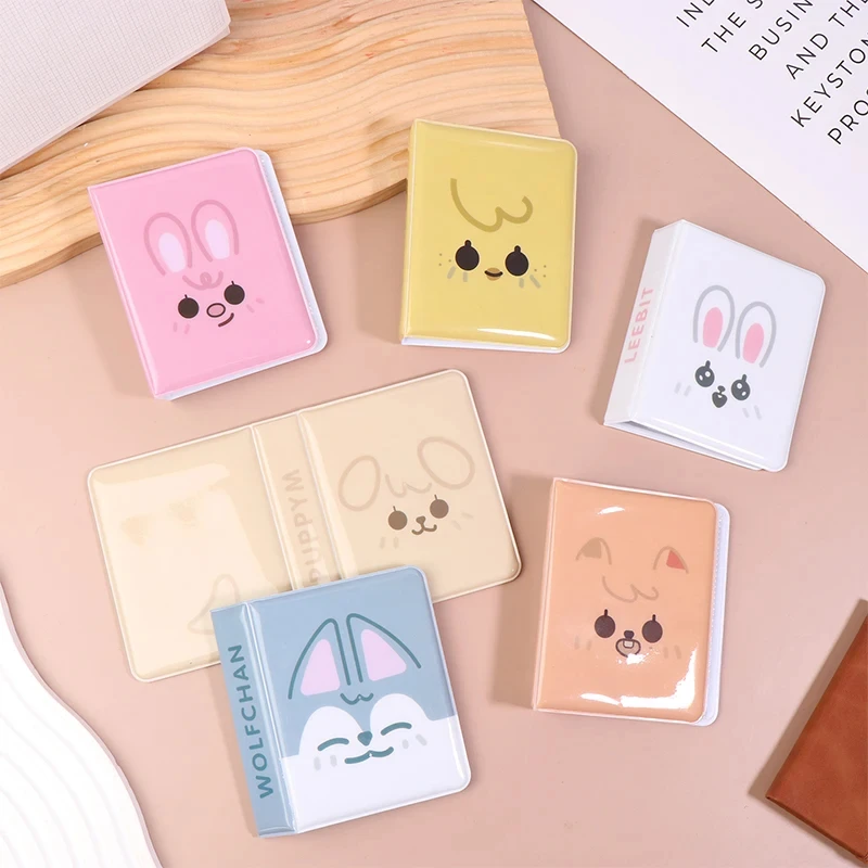 만화 동물 3 인치 바인더 Photocard 사진 앨범 엽서 스토리지 앨범 아이돌 사진 컬렉션 Kpop Photocard 바인더 이름 카드