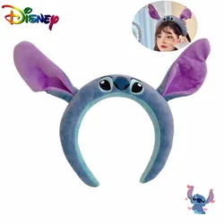 Disney Stitch Plush Headband Cartoon Anime Stitch Soft Fashion Woman Head Band Hair Bands Head Hoop Hair Acessaries Girls Gifts