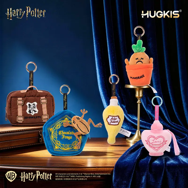 HUGKIS Harry Potter Love Potion Plüsch-Schlüsselanhänger, weiches Stofftier, offizieller Merchandise für Harry Potter-Fans, Geschenk