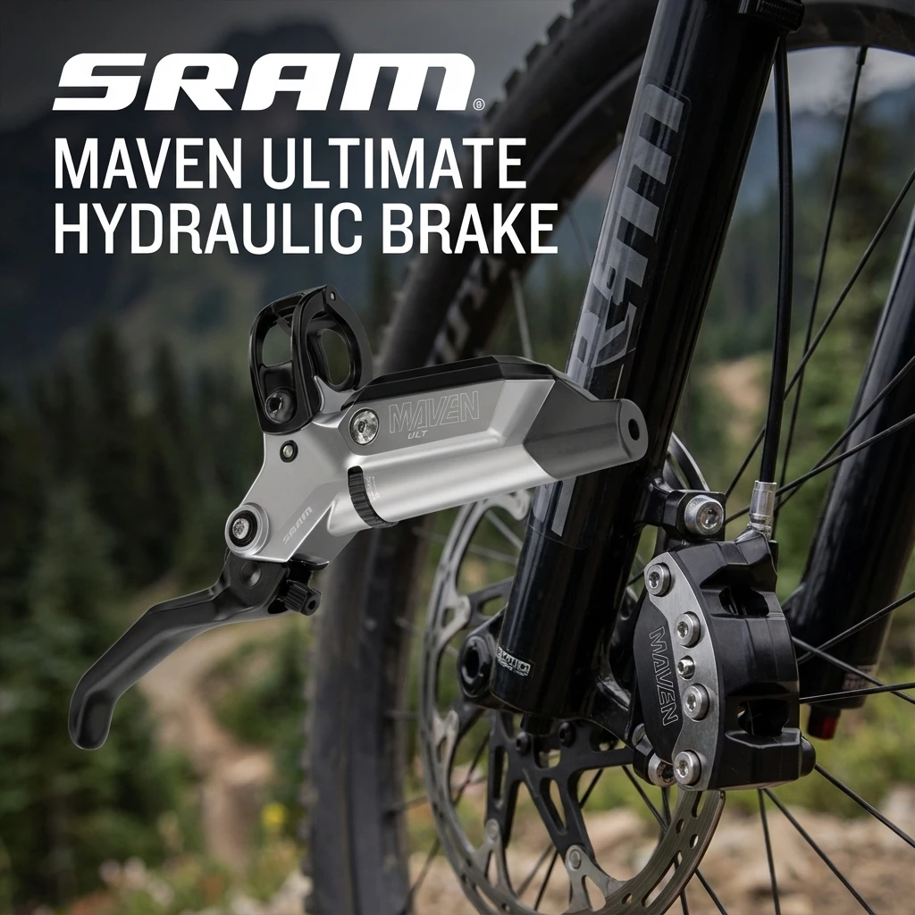 

SRAM Maven Ultimate 4-Piston Hydraulic Brake Set | 18/19.5mm Pistons | Race-Level Power | Enduro/DH/E-MTB | Mineral Oil System