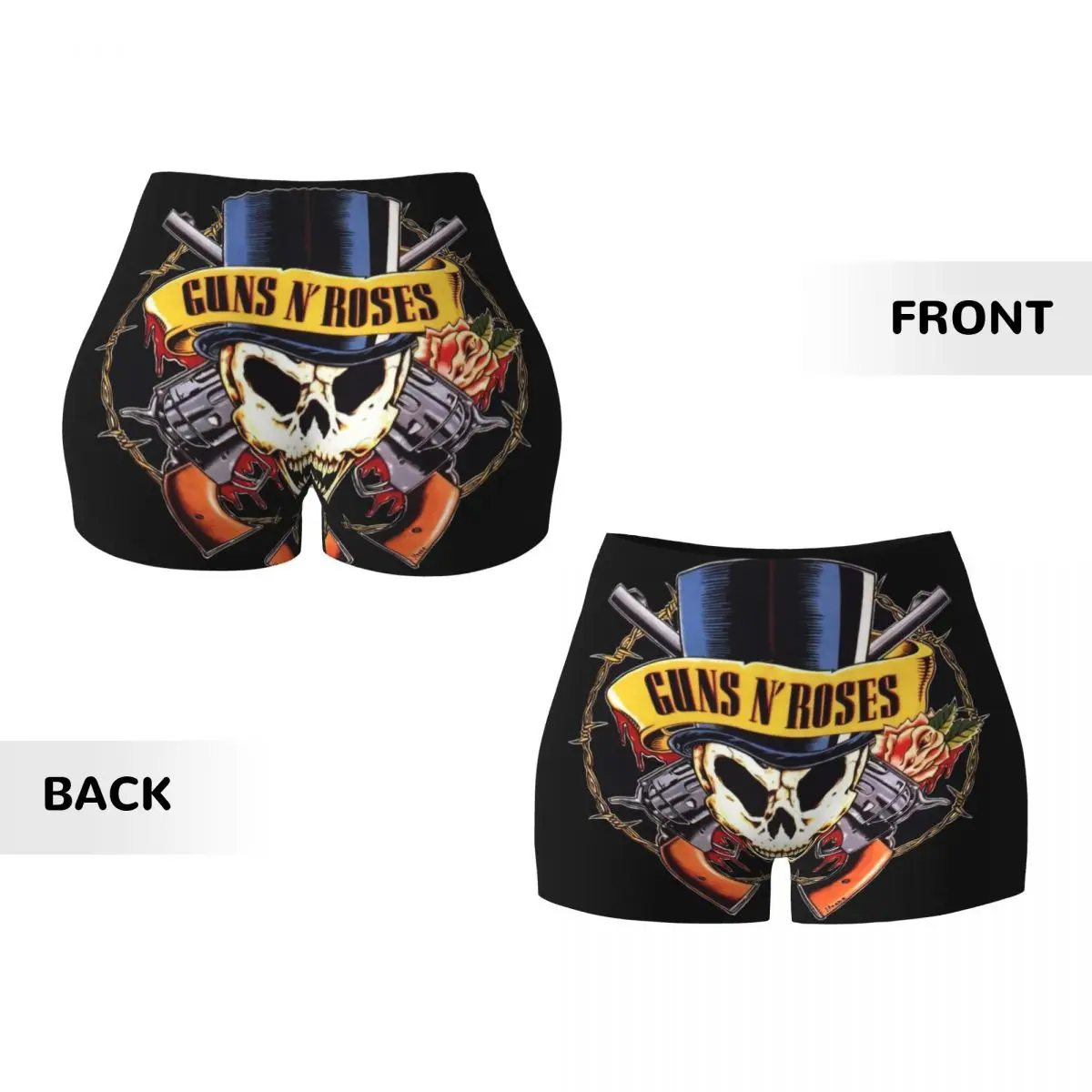 مخصص Guns N Rose Logo الثقيلة المعادن السائق تشغيل تجريب السراويل النسائية رياضة اليوغا السراويل