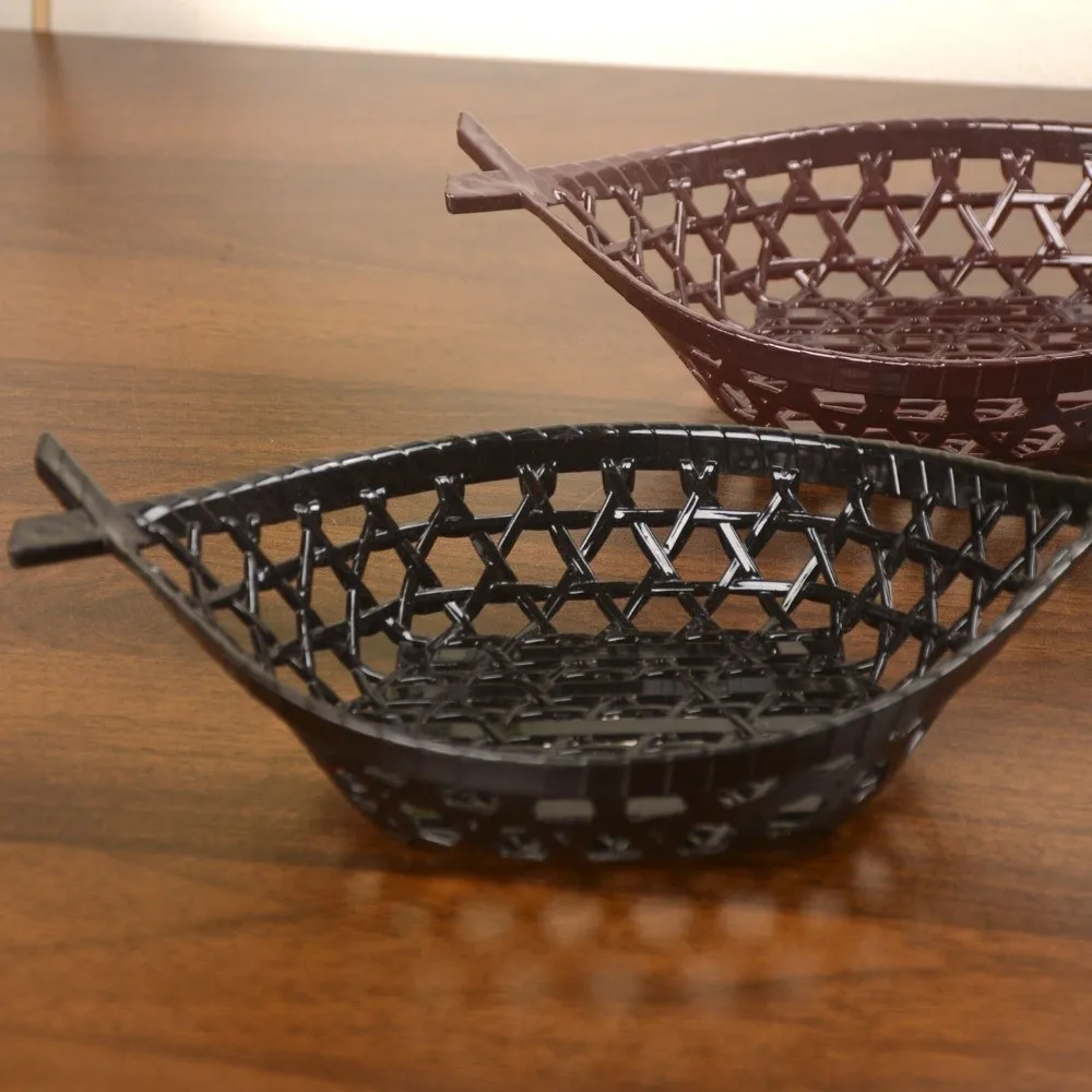 Food Holder Japanese-Style Plastic Fish-Shaped Basket Large Capacity Decorative Tempura Basket Stackable Fried Food Basket Hotel