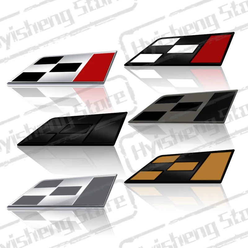 Metal Car Styling Racing Flag Front Grille Sticker Badge Rear Trunk Body Emblem For Seat Ibiza Ateca Leon VZ Cupra Tarraco Arosa