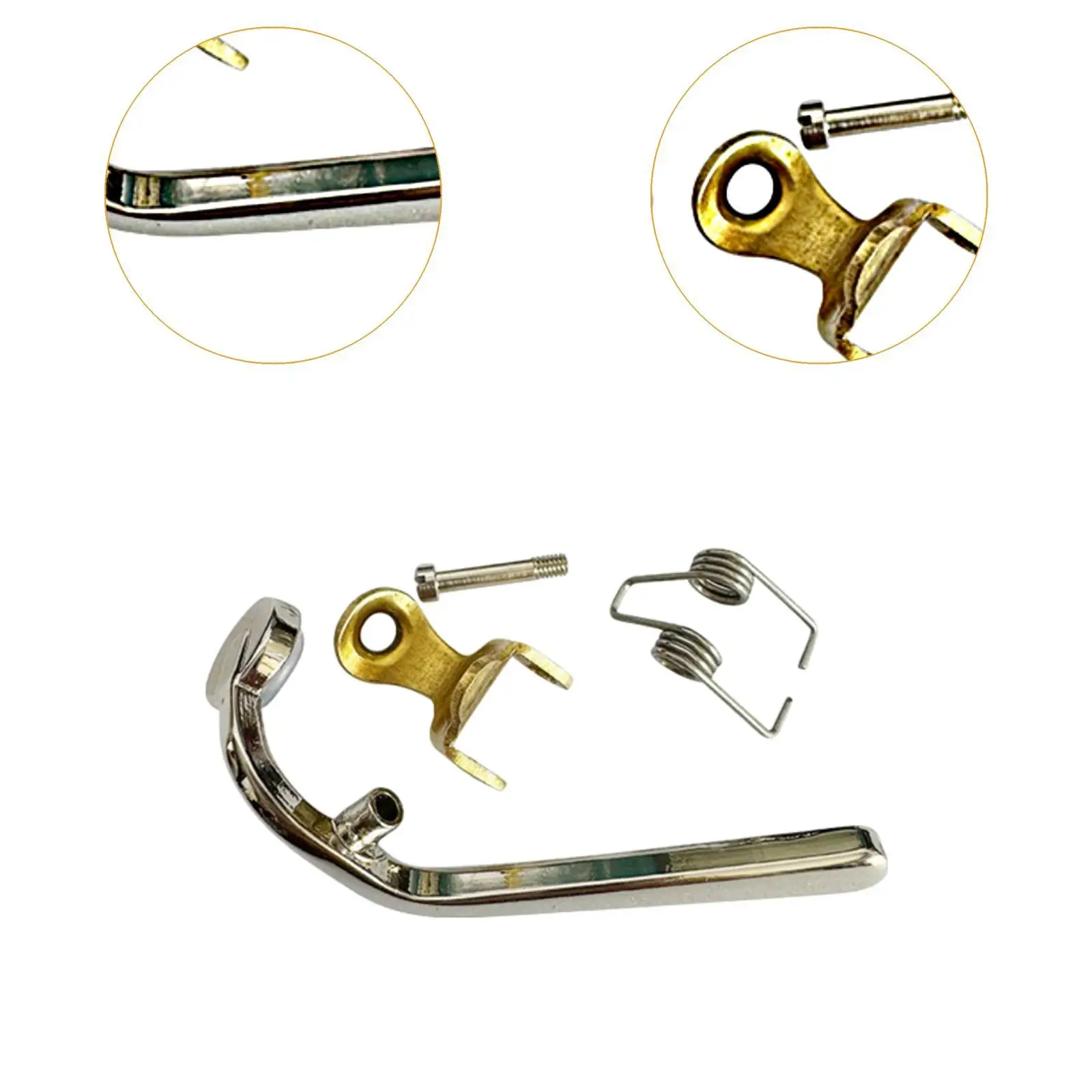 Trombone Water Valve Trombone Watergate Key High Performance Hardware Wear Resistant Trombone Key Spit Valve for Replace
