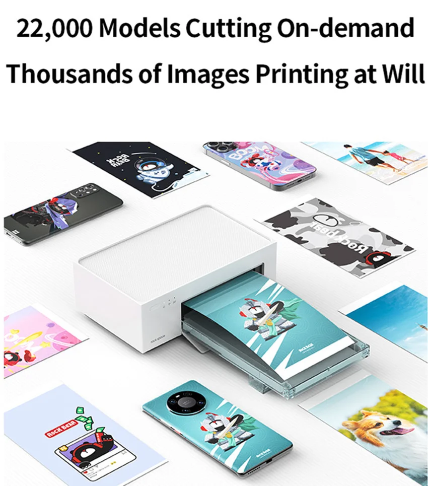 Intelligence Small Portable DIY Printer Custom Phone Skin Photo Printer For Mobile Phone Back Film Sticker