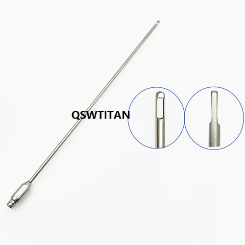 Imagen 2 del producto Aguja de transferencia de grasa para liposucción, cánula de doble orificio, Micro cánula, 2 agujeros