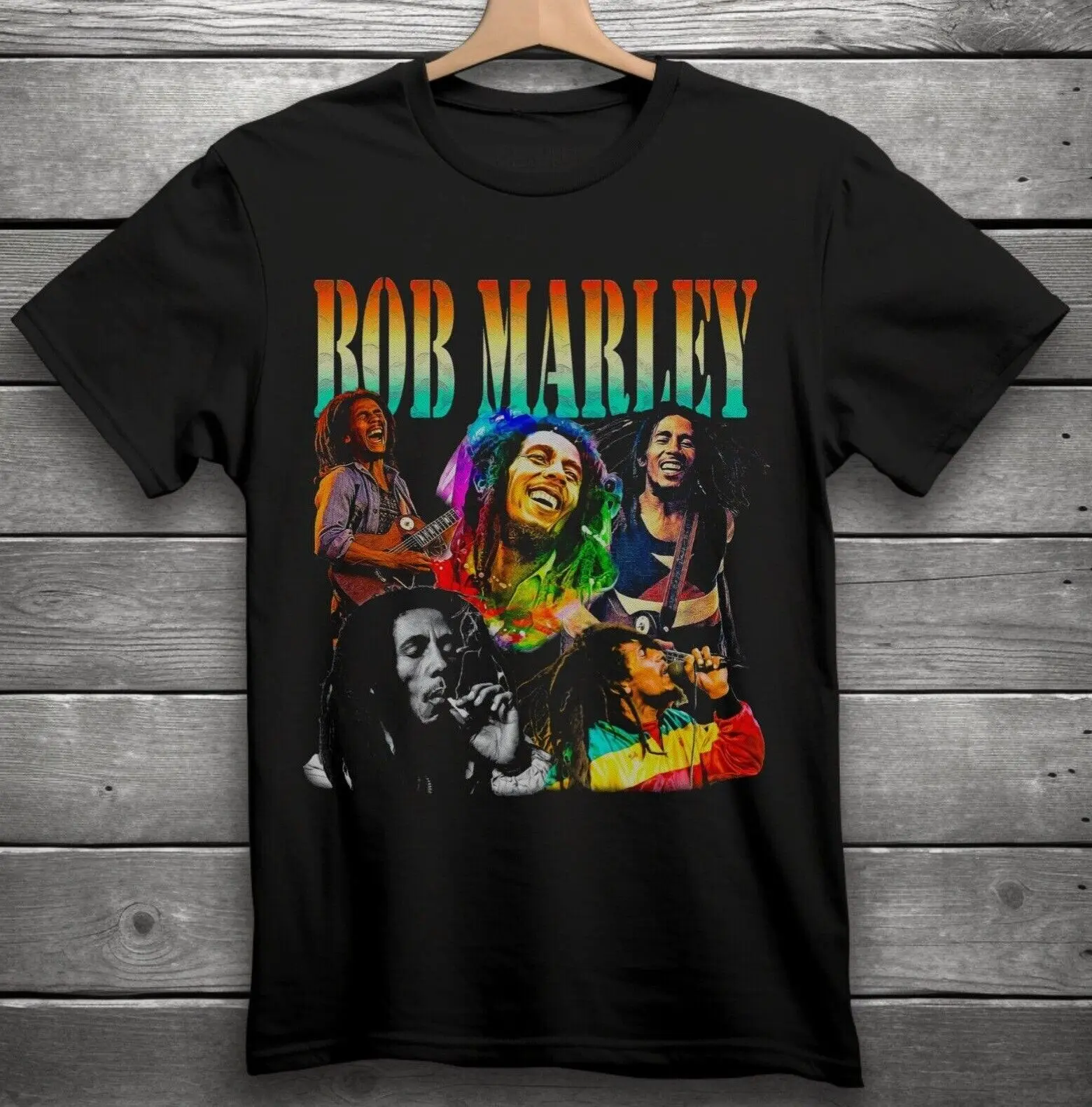 Bob Marley Band T-Shirt Black S-3XL