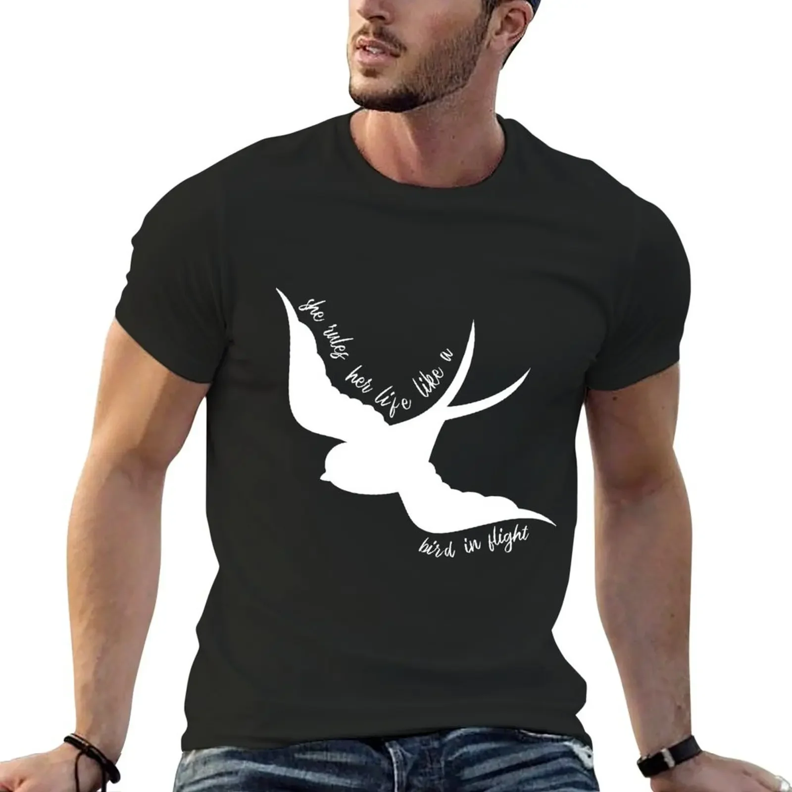

She Rules Her Life Like a Bird in Flight T-Shirt man clothes cute clothes men tshirt
