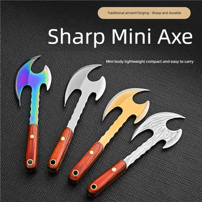 

New sturdy unpacking express delivery non folding EDC mini embroidered small dish portable unboxing axe