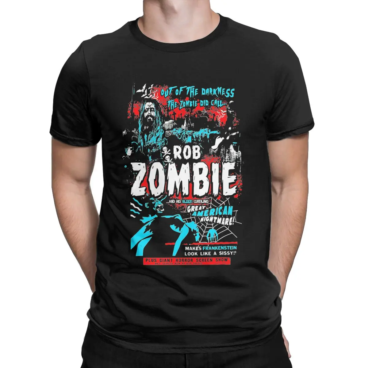 Rob Zombie Call  House Of 1000 Corpses Horror Movie Captain Spaulding Halloween Cotton Tees Short Sleeve T Shirt Summer Tops