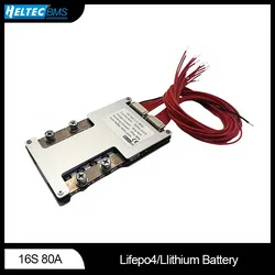 Heltecbms bms 16s 60v 80a/48V 80a bms 16S balanced board for Ternary lithium/Lifepo4 battery protection board 60V inverter BMS