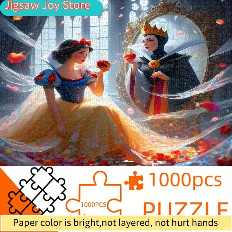 

Бумажный пазл Disney, DIY-пазл, Белоснежка и Злая Королева, Принцесса, Сказка, Пазл для взрослых, Бумажный пазл, Подходит для Ho