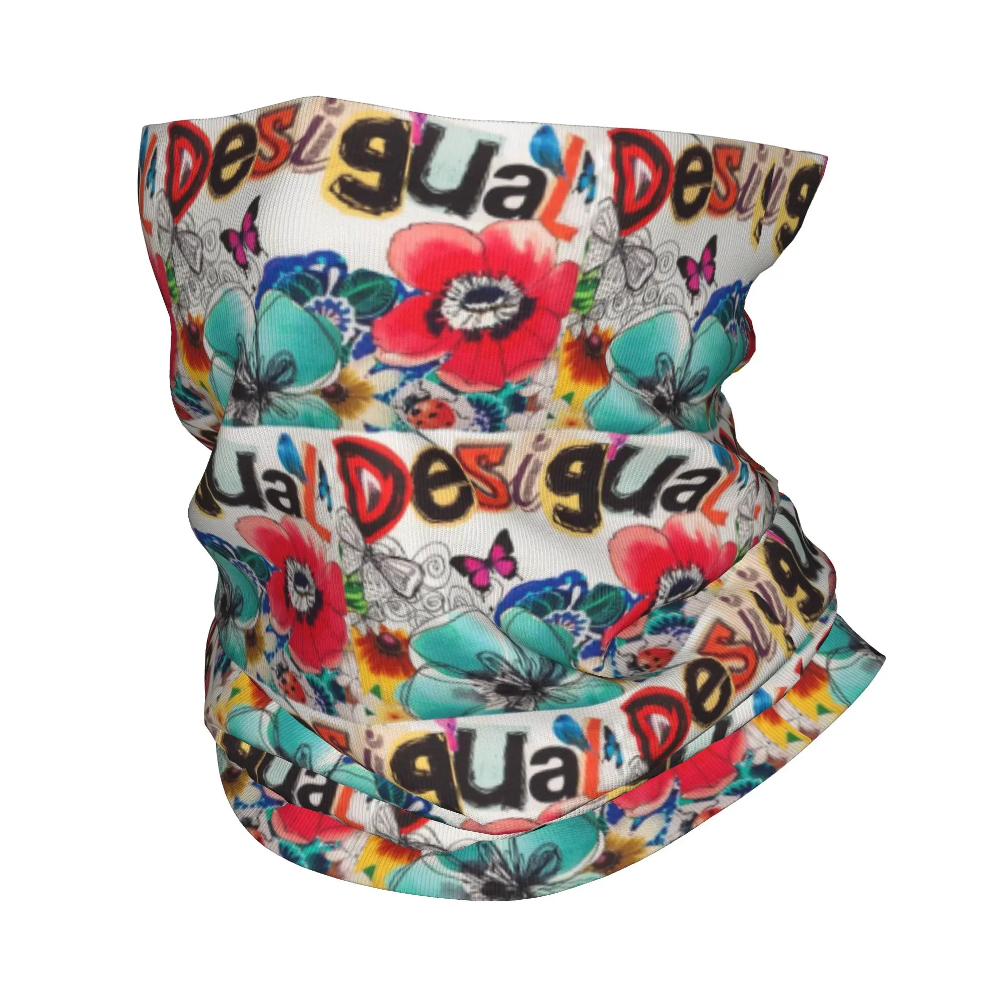 desigual custom Bandana Neck Cover Printed Mask Scarf Multifunction Cycling Scarf Hiking Fishing Unisex Adult Washable