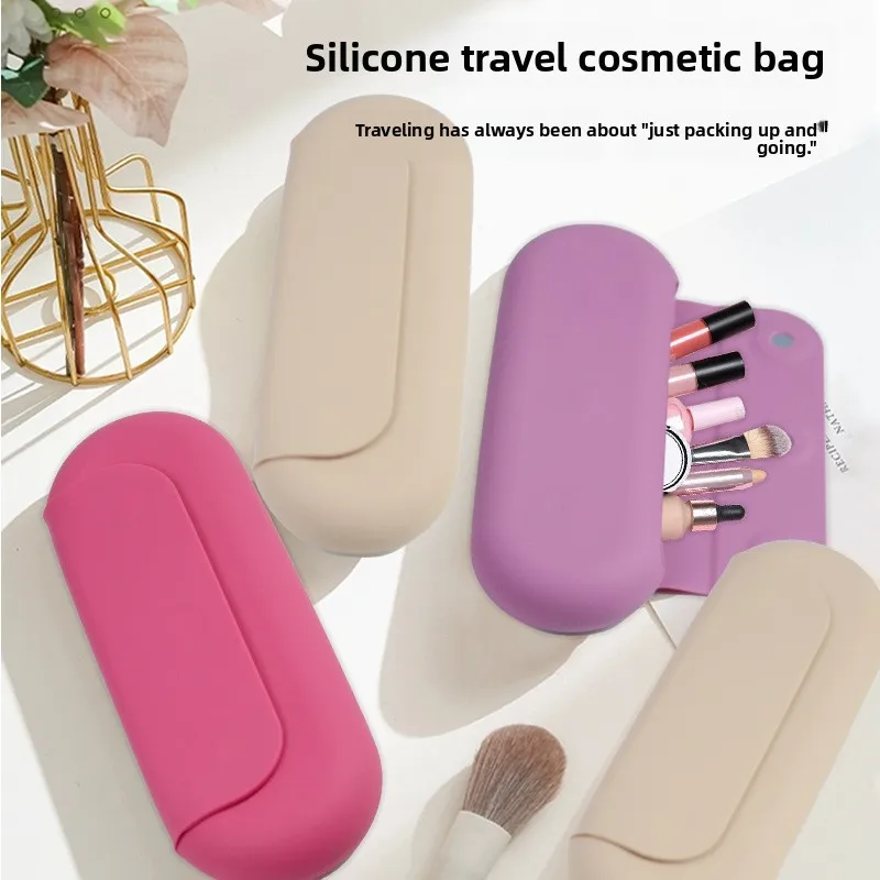 

New Large-capacity Makeup Bag, Beauty Bag, Dustproof and Waterproof Travel Portable Silicone Storage Bag