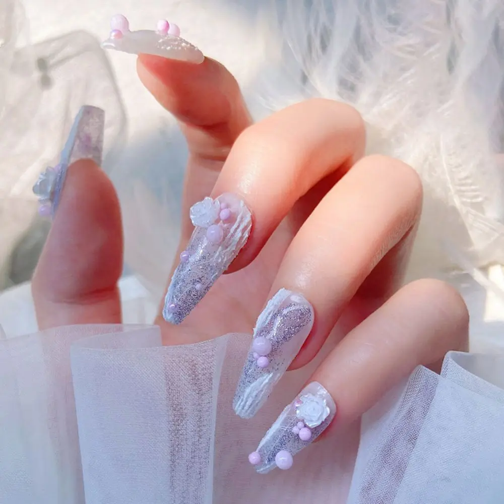 Cuentas de cristal Mini cuentas de Metal DIY artesanía Color macarrón cuentas de burbujas decoración de uñas 3D dijes de uñas diamantes de imitación para decoración de uñas